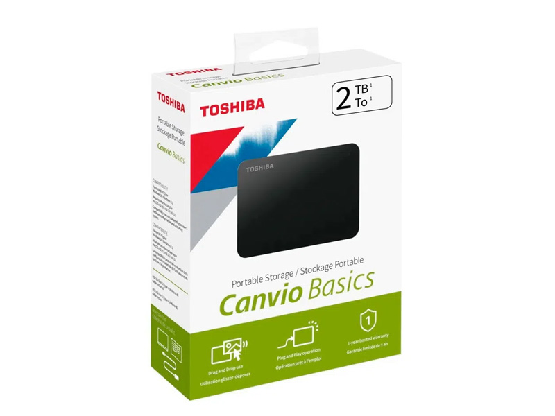 DISCO DURO TOSHIBA 2TB EXTERNO CANVIO BASIC 3.0