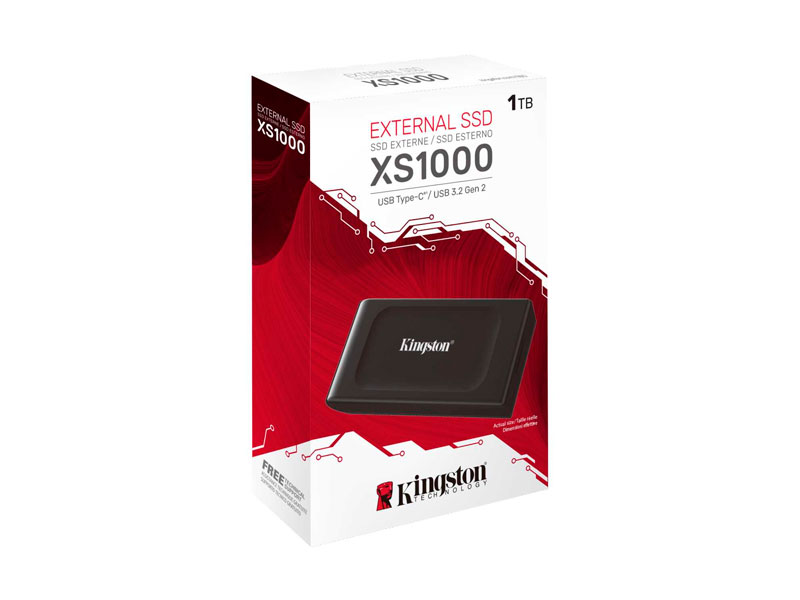 UNIDAD EN ESTADO SOLIDO KINGSTON SSD 1TB EXTERNO USB-TIPO-C /USB 2.3 SXS1000/ 1000GB