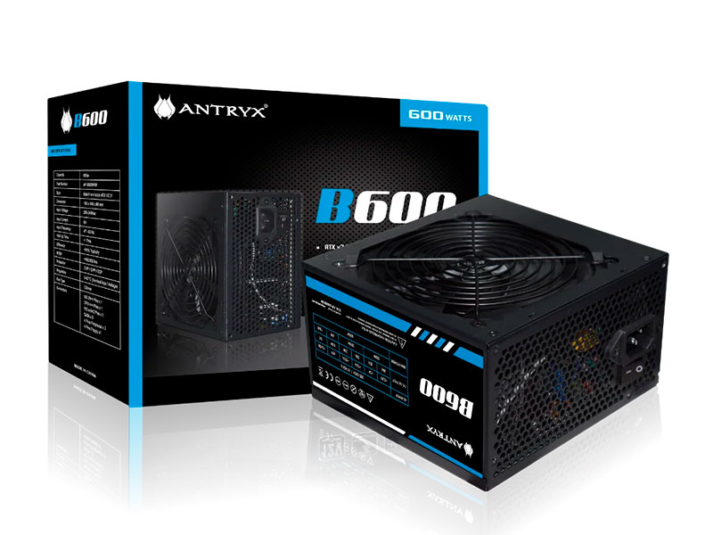 FUENTE DE PODER ANTRYX B600W  ATX 2.3 BOX (AP-B600RBV)