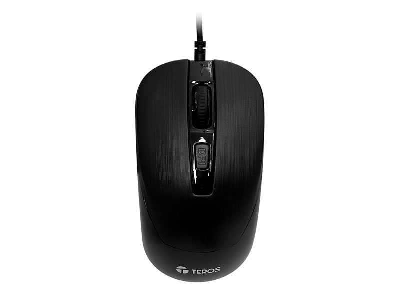 MOUSE TEROS TE-5076N 1600DPIBUSB BLACK