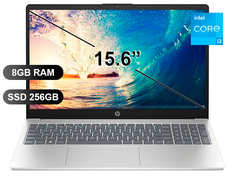 LAPTOP HP 15-FD0004LA I3-N305/8GB/SSD256GB/FREE/15.6/ 802N6LA