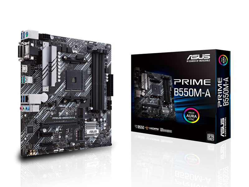 PLACA ASUS PRIME AMD B550M-A / CSM DDR4/ HDMI/ DVI/ VGA