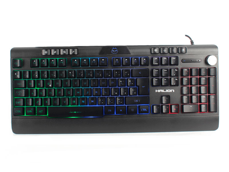 TECLADO GAMER HALION OPTIMUS HA-K807 RAINBOW