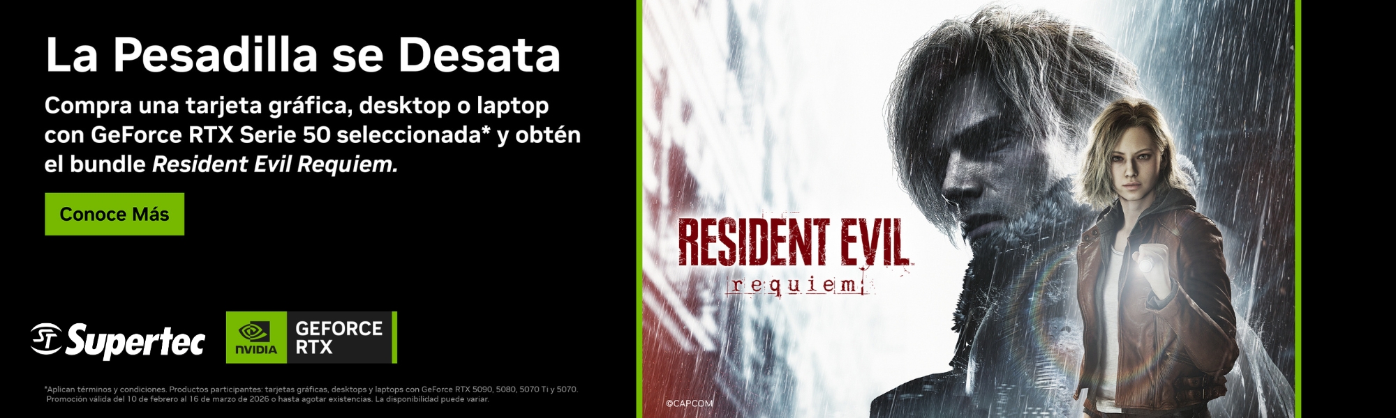 Bundle NVIDIA GEFORCE RTX + RESIDENT EVIL