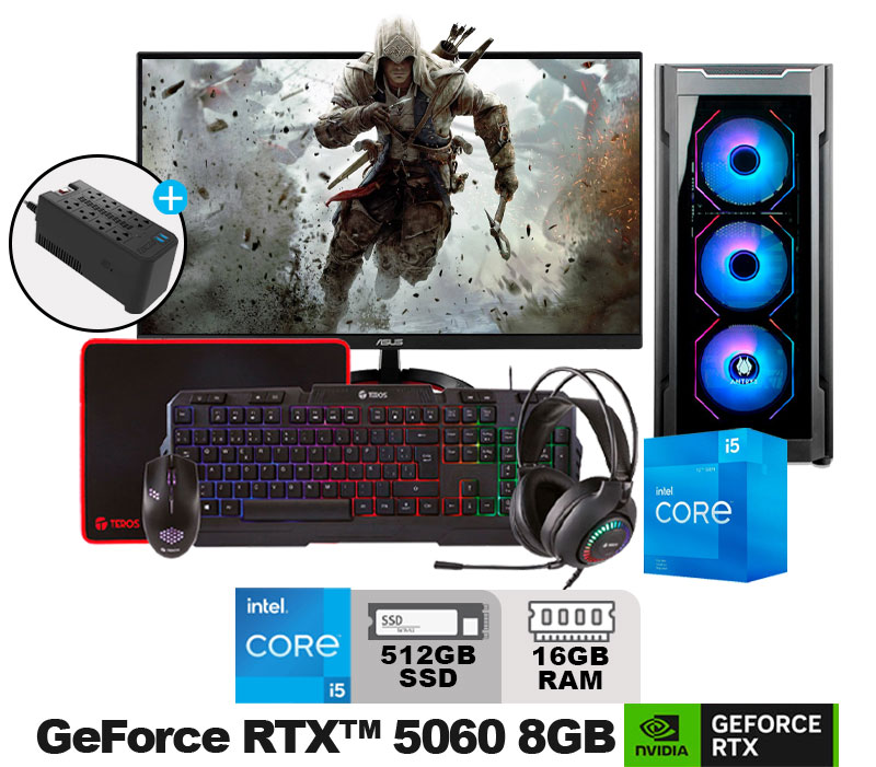 PC GAMER SUPERTEC CORE I5-12400F, 23.8