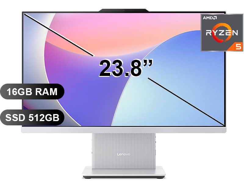 AIO LENOVO IDEACENTRE 24ARR9 R5- 7535HS/ 16GB/ SSD512GB/ 23.8/ FREE/ F0HR009TLD