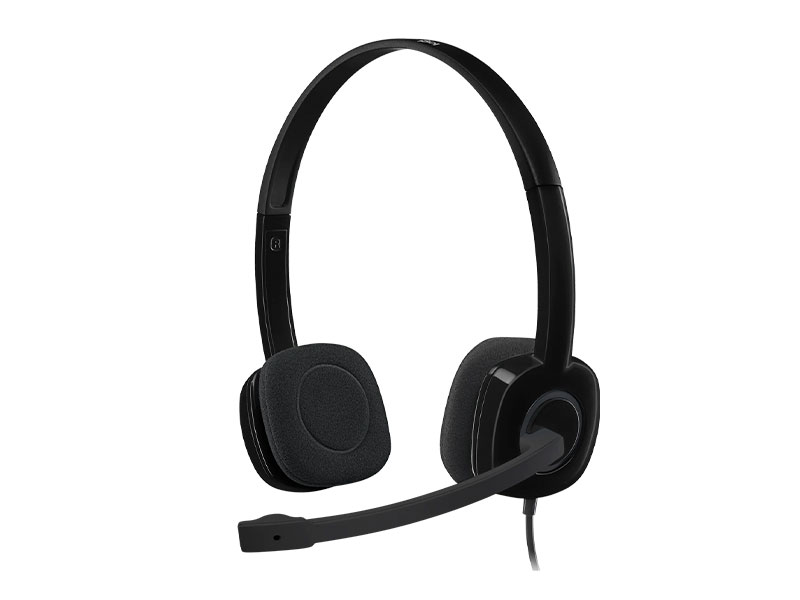 AUDÍFONO C/ MICRÓFONO LOGITECH STEREO H151 NEGRO-981-000587