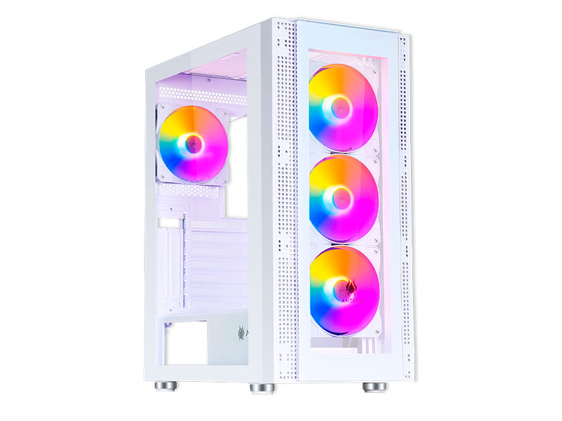 CASE ANTRYX RX-260 WHITE USB 3.0 RGB FAN X4 VIDRIO AC-RX260WFR S/FUENTE