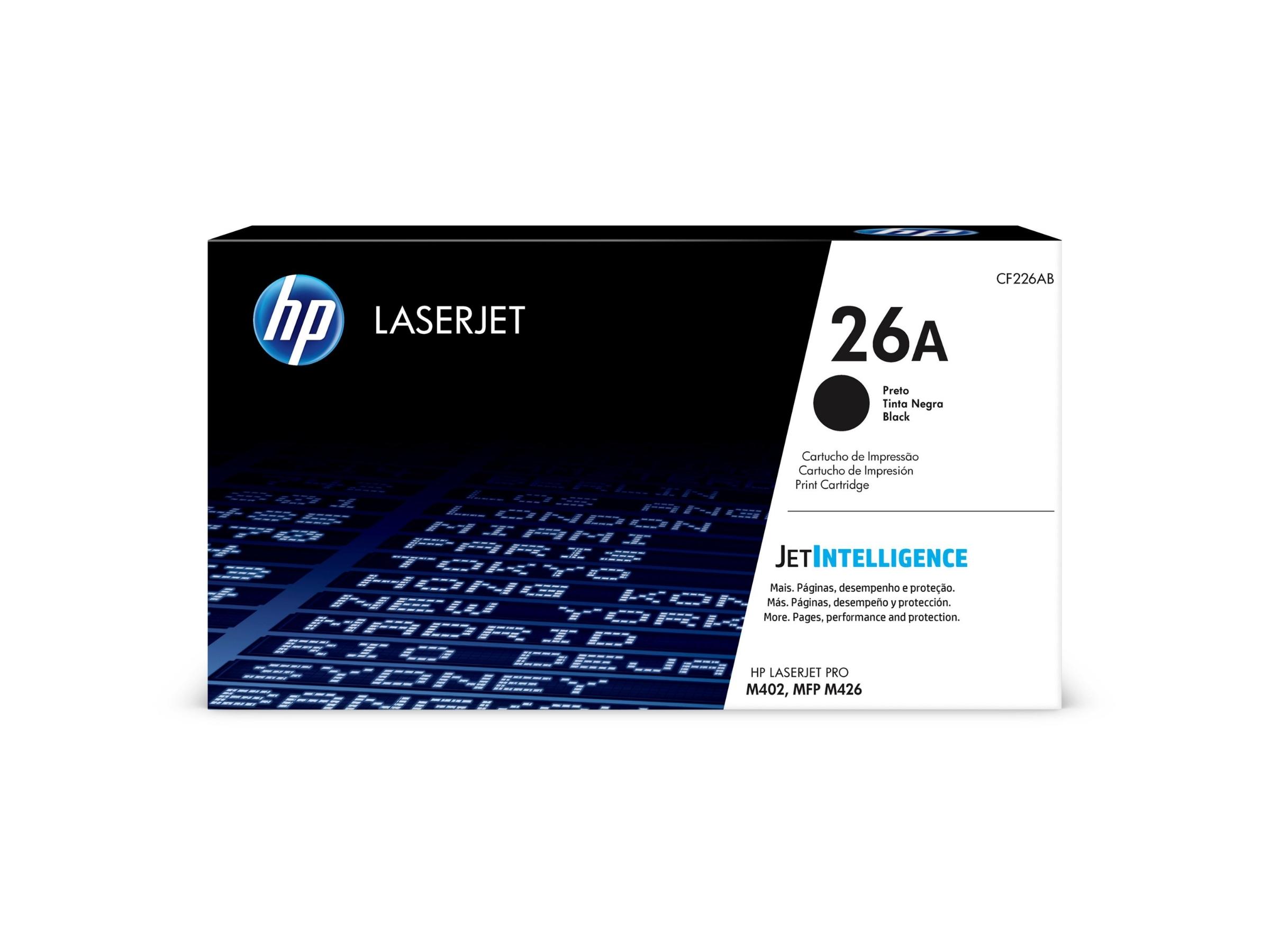 TONER HP 26A BLACK (CF226A) LASERJET M402/M426 3100 PAG.
