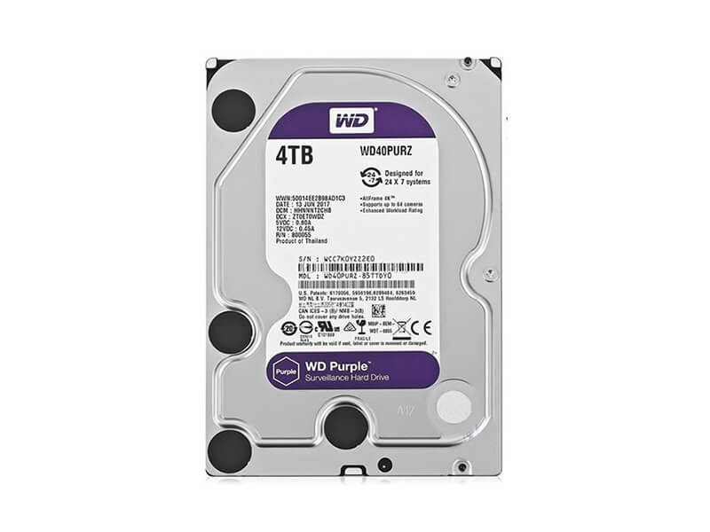DISCO DURO WESTER DIGITAL  4TB PURPURA 64MB SATA 6GB/S