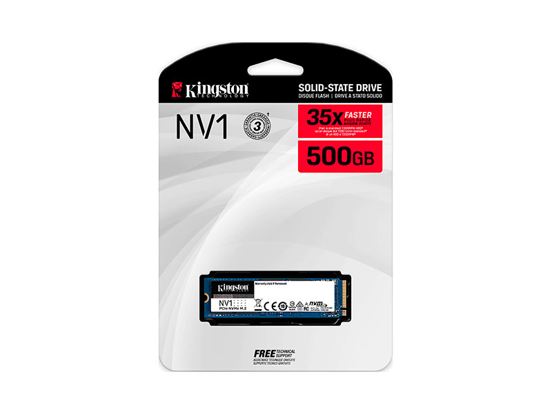 UNIDAD EN ESTADO SOLIDO KINGSTON NV1 500GB M.2 2280 NVME PCI.E