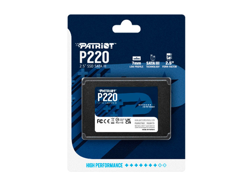 UNIDAD EN ESTADO SOLIDO PATRIOT P220 1TB SATA III 6.0 Gb/s, 2.5/ 7mm P220S1TB25