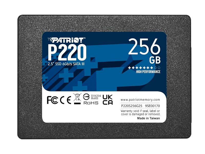 UNIDAD EN ESTADO SOLIDO PATRIOT P220 256GB 2.5 SATA 3 P220S256G25
