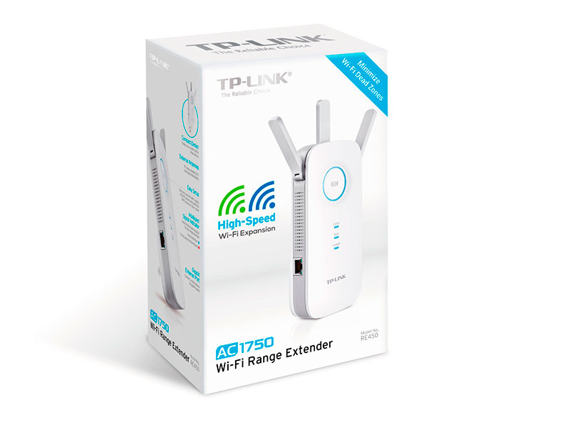 EXTENSOR TP-LINK MESH RE450 AC1750 DOBLE BANDA WIFI