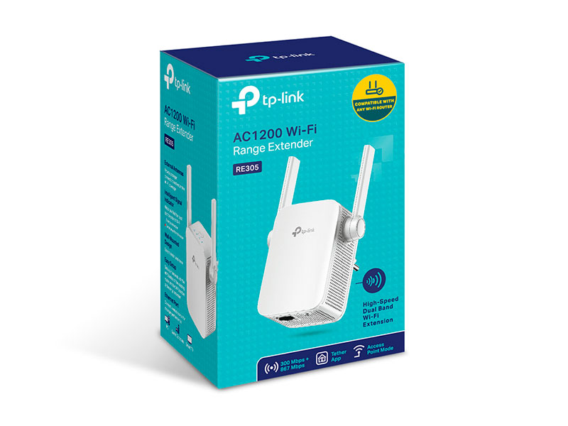 EXTENSOR TP-LINK RE305 AC1200 DOBLE BANDA WIFI