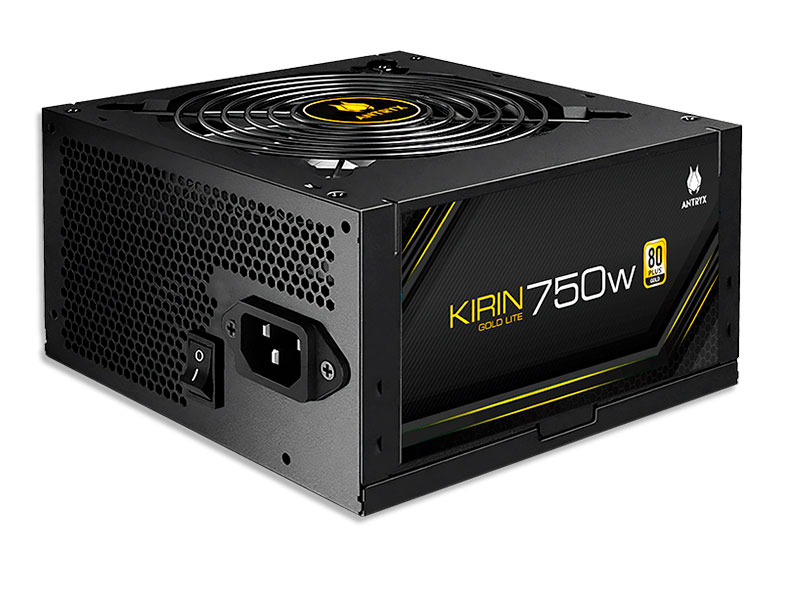 FUENTE DE PODER ANTRYX 750W  KIRIN 80PLUS GOLD LITE (GPW750S) No modular