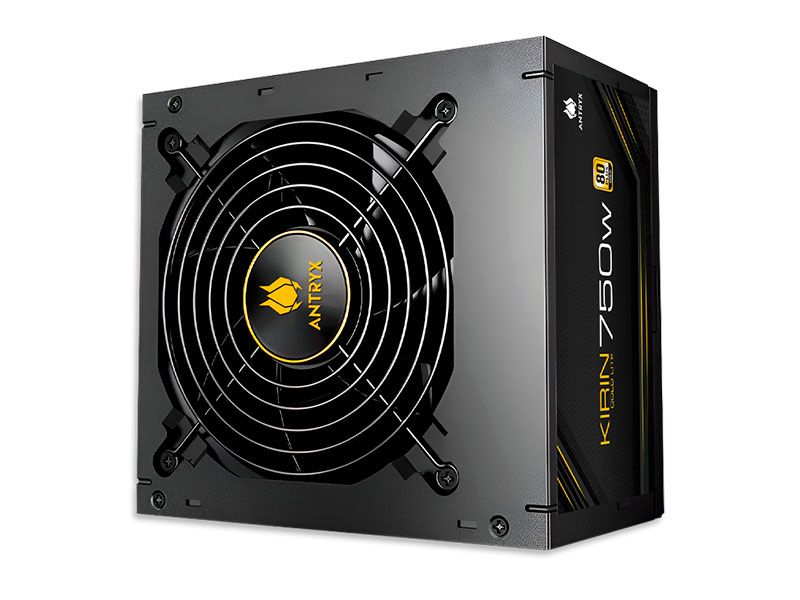 FUENTE DE PODER ANTRYX 750W  KIRIN 80PLUS GOLD LITE (GPW750S) No modular