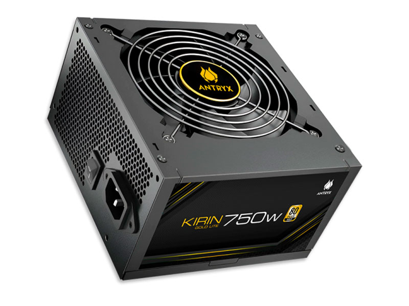 FUENTE DE PODER ANTRYX 750W  KIRIN 80PLUS GOLD LITE (GPW750S) No modular