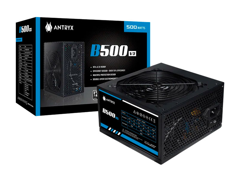 FUENTE DE PODER ANTRYX B500W V3 ATX 2.3 BOX (AP-B500V3)