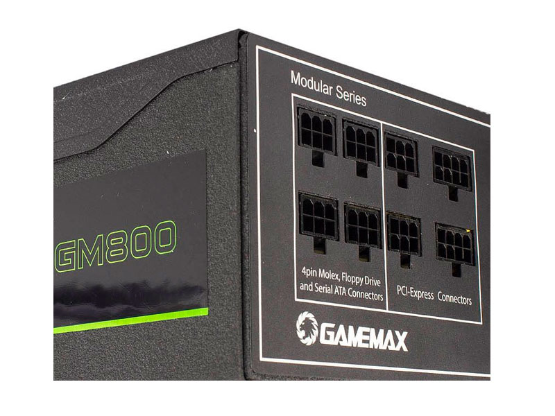 FUENTE DE PODER GAMEMAX 800W 80 PLUS BRONZE SEMI-MODULAR