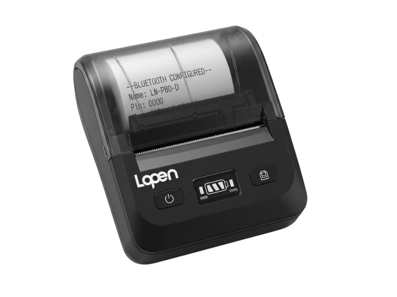 IMPRESORA PORTATIL TERMICA LOPEN LN-P80D-UB 90MM USB/ BLUETOOTH