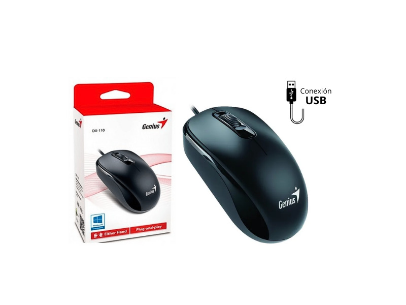 MOUSE GENIUS DX-110 OPTICO USB BLACK