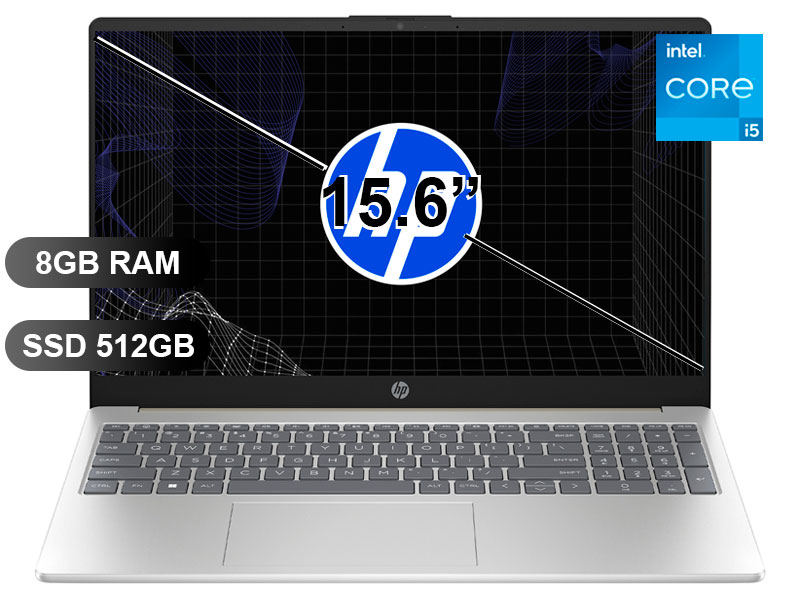 LAPTOP HP 15-FD0152LA I5-1334U/ 8GB/ SSD512GB/ FREE/ 15.6/ TOUCH/ B9TS2LA