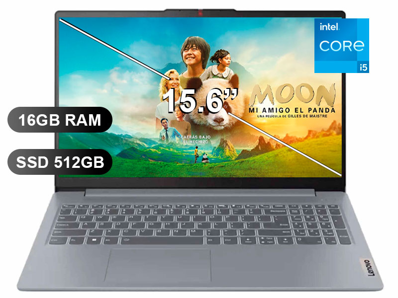 LAPTOP LENOVO IDEAPAD SLIM 3 15IAH8 I5-12450H/ 16GB/ SSD512GB/ FREE/ 15.6/ 83ER00N8LM