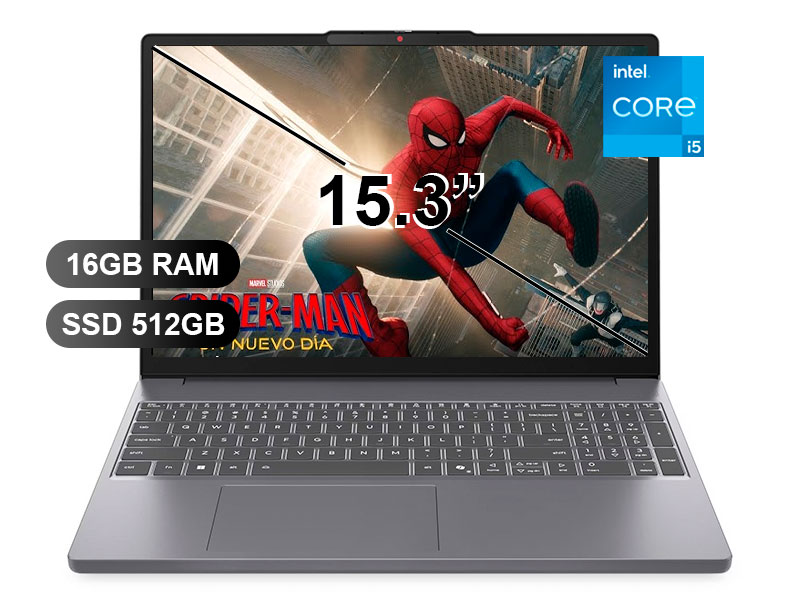 LAPTOP LENOVO IDEAPAD SLIM3 15IRH10 I5-13420H/ 16GB/ SSD512GB/ FREE/ 15.3/ 83K1016CLM