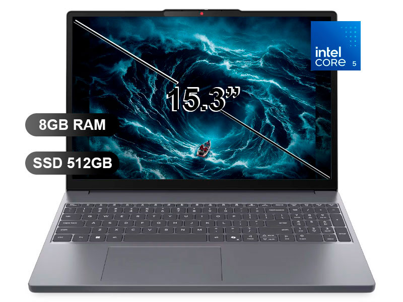 LAPTOP LENOVO IDEAPAD SLIM3 15IWC11 CORE 5 320 / 8GB/ SSD512GB/ 15.3/ FREE/ 83RR00GVLM