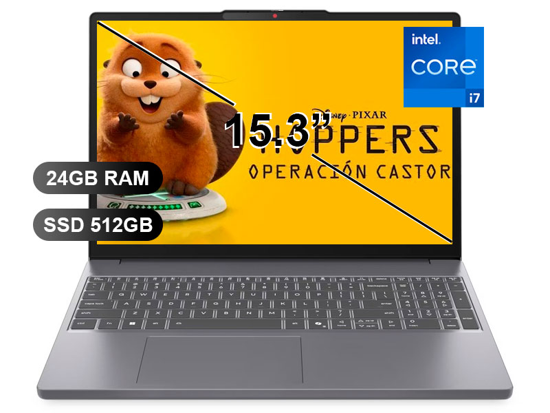 LAPTOP LENOVO IP SLIM3 15IRH10 I7-13620H/ 24GB/ SSD512GB/ FREE/ 15.3/ 83K100KFLM