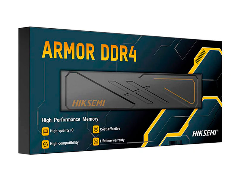 MEMORIA RAM HIKSEMI 16GB ARMOR DDR4 3200MHZ BLACK HSC46U32D2_16G