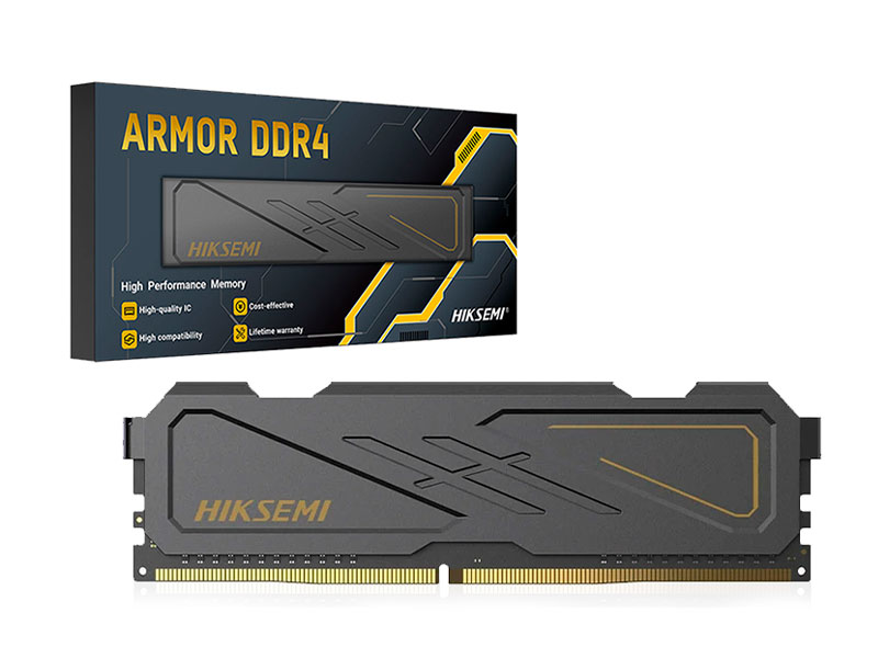 MEMORIA RAM HIKSEMI 8GB ARMOR DDR4 3200MHZ BLACK HSC408U32D2