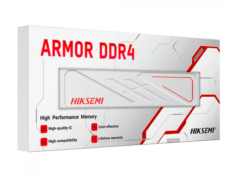 MEMORIA RAM HIKSEMI 8GB ARMOR DDR4 3200MHZ WHITE HSC408U32E2-8