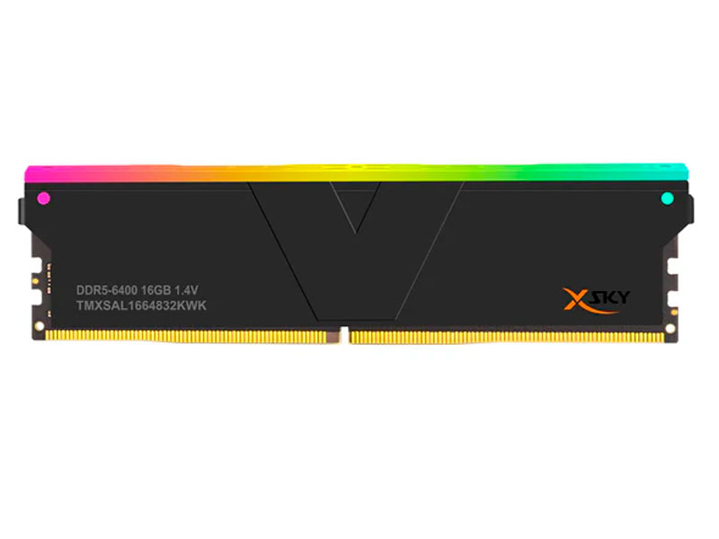 MEMORIA V-COLOR 16GB MANTA SKY RGB BLACK DDR5 6400MHZ CL32 AMD EXPO 1.4V