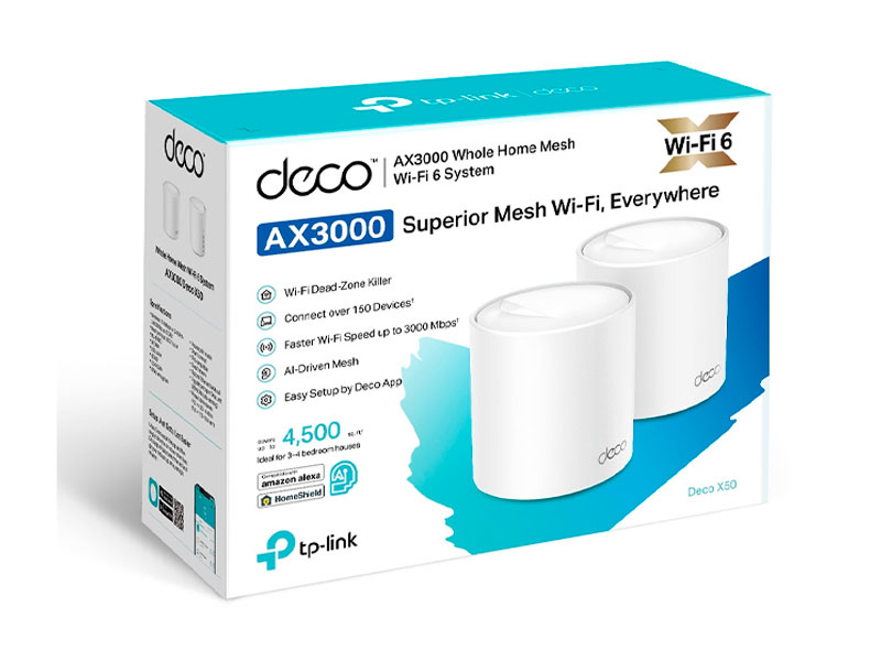 MESH TP-LINK AX3000 DECO X50-2 WIFI 6 KIT X 2