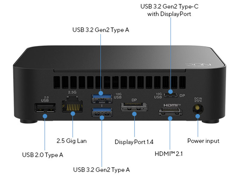 MINI PC ASUS NUC 14 ESSENTIAL CI3-N355  DDR5/ BT/ HDMI/ DP/ 90AR00M2-M001T0