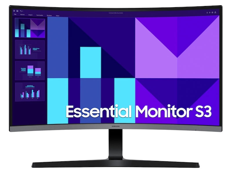 MONITOR SAMSUNG LS27D390GANXZA/ ESSENTAL/ S3/ CURVO/ 100HZ/ FHD/ HDM/ 27