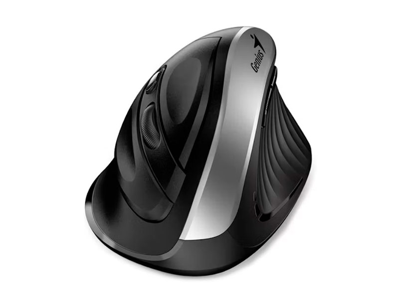 MOUSE GENIUS ERGO 8250S WIRELESS VERTICAL 6-BOT ERGONOMICO SILVER/ GREY 