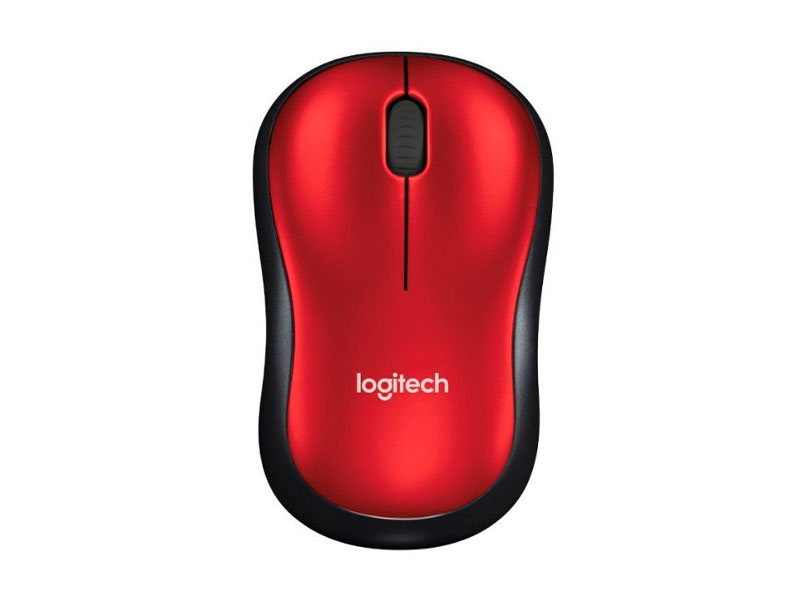 MOUSE LOGITECH  OPTICO M185 WIRELESS RED