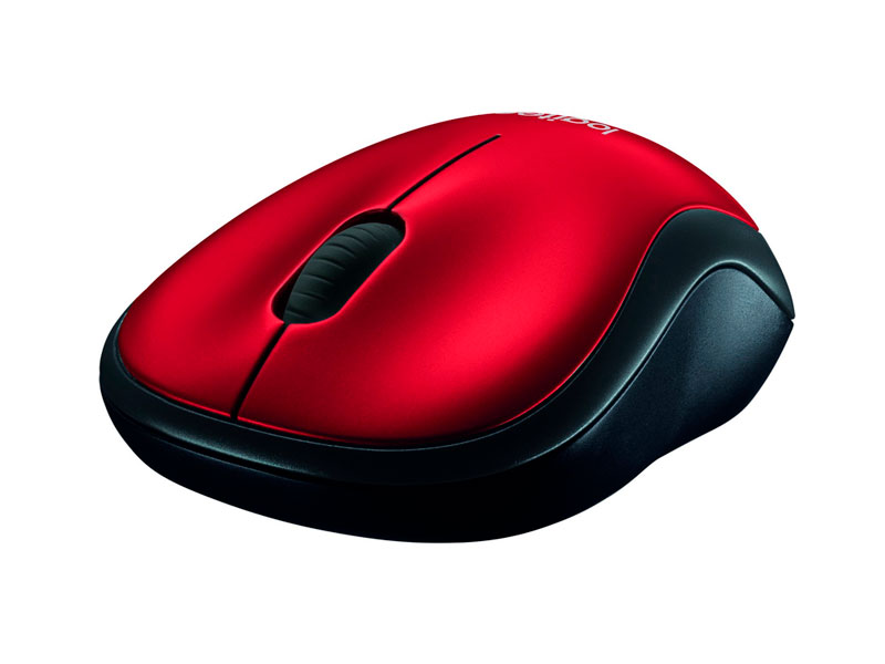 MOUSE LOGITECH  OPTICO M185 WIRELESS RED