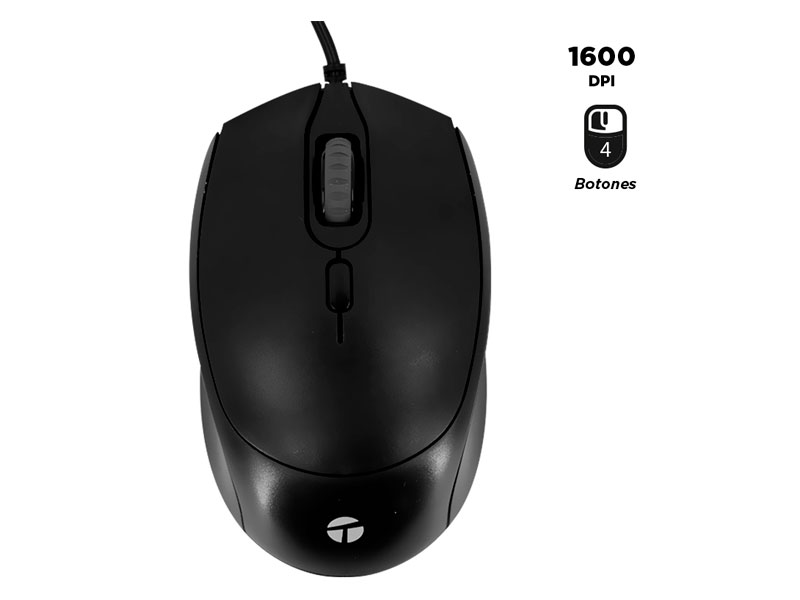 MOUSE TEROS TE-1222S USB BK