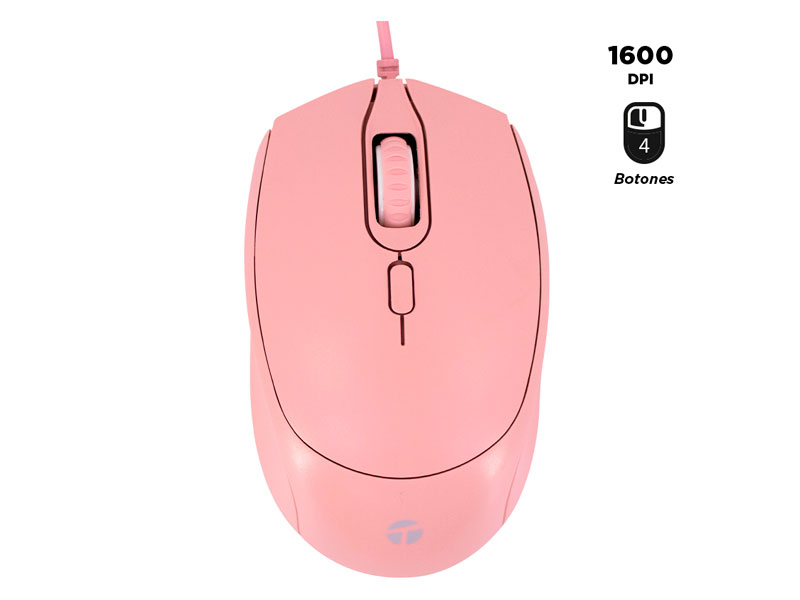 MOUSE TEROS TE-1226 USB PINK