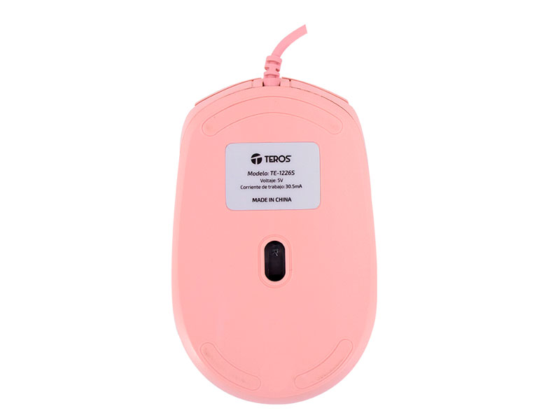 MOUSE TEROS TE-1226 USB PINK