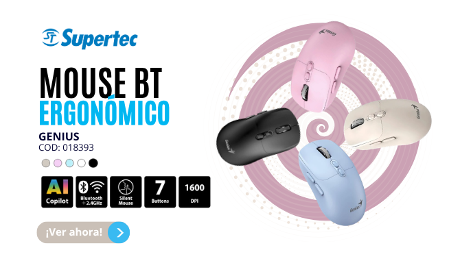 mouse ergonomico wireless Bluetooth Genius