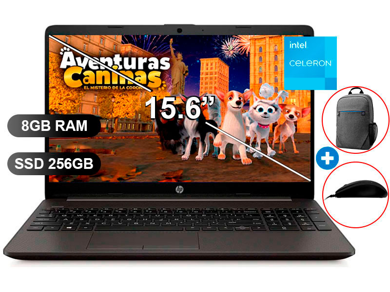 LAPTOP HP 250 G9 CELERON N4500/ 8GB/ SSD256GB/ FREE/ 15.6/ A12FJLA
