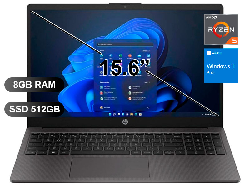 NB HP 255 G10 R5-7530U/ 8GB/ SSD512GB/ 15.6/ W11P/ 9J171LA