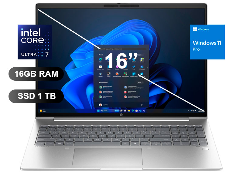 LAPTOP HP PROBOOK 460 G11 ULTRA-7-155U/ 16GB/ SSD1TB/ W11/ A24Z6LT/ 16