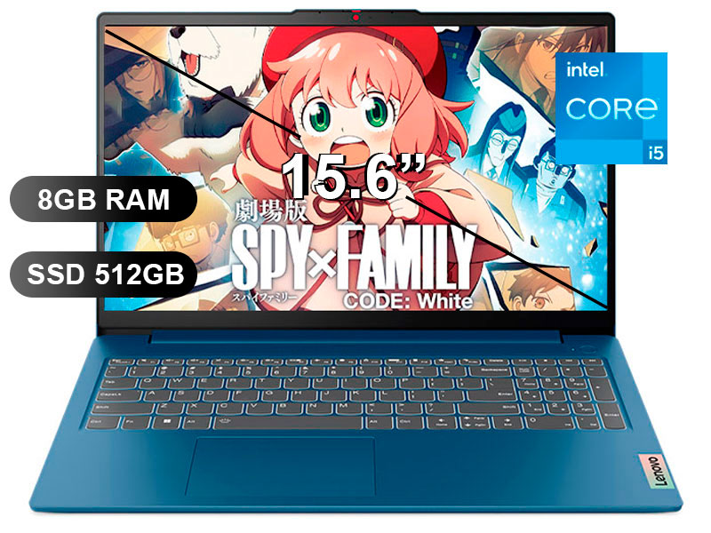 LAPTOP LENOVO IDEAPAD SLIM 3 15IAH8 I5-12450H/ 8GB/ SSD512GB/ FREE/ 15.6/ 83ER001CLM