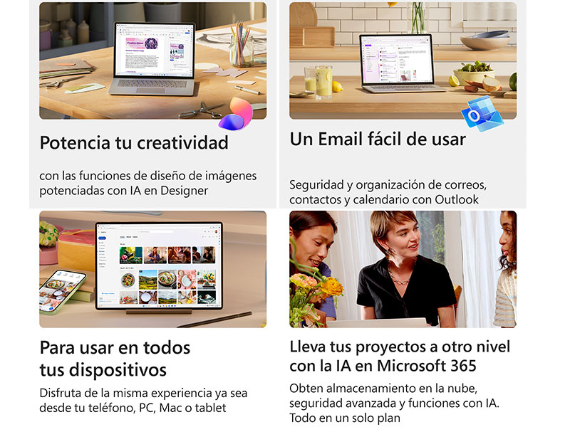 OFFICE MICROSOFT 365 PERSONAL 1 Usuario - 5 Dispositivos, 12 MESES, VIRTUAL (EP2-32316) + IA Copilot